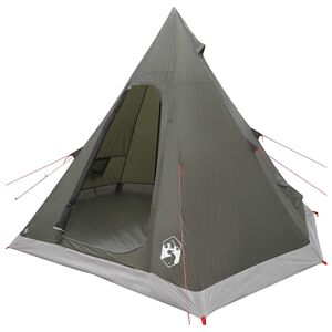 vidaXL 3-persoons Legergroen 185T Polyester met PU Coating