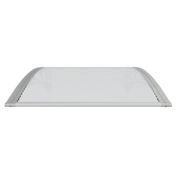 vidaXL Deurluifel Grijs en Transparant 100x75 cm Polycarbonaat