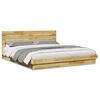vidaXL Bedframe hoofdeinde zonder matras 180x200 cm massief hout eiken