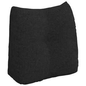 vidaXL Rugkussen Zwart 45 x 24 x 50 cm Stof