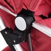 vidaXL Kinderwagen 3-in-1 aluminium rood