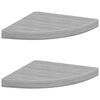 vidaXL Hoekwandschappen 2 st 35x35x3,8 cm MDF betongrijs