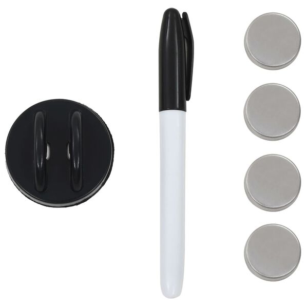 vidaXL Magneetbord voor aan de wand 40x40 cm glas