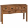 vidaXL Dressoir Naturel 110 x 35 x 75,5 cm Massief Teakhout