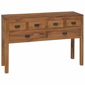 vidaXL Dressoir Naturel 110 x 35 x 75,5 cm Massief Teakhout