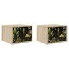 vidaXL Wandkastje RHENEN 2 st Sonoma Eiken 36 x 33 x 25 cm