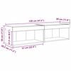 vidaXL TV-kasten 2 pcs Zwart Eiken 60 x 30 x 30 cm Bewerkt hout