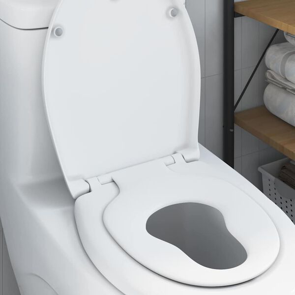 vidaXL Toiletzitting Wit 47 x 37 x 4 cm Duroplast