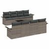 vidaXL Tuin Sofa Set 9 st 8-Aantal zitplaatsen Grijs poly rattan