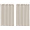 vidaXL Voile Gordijn 2 st Zand 140 x 140 cm Polyester