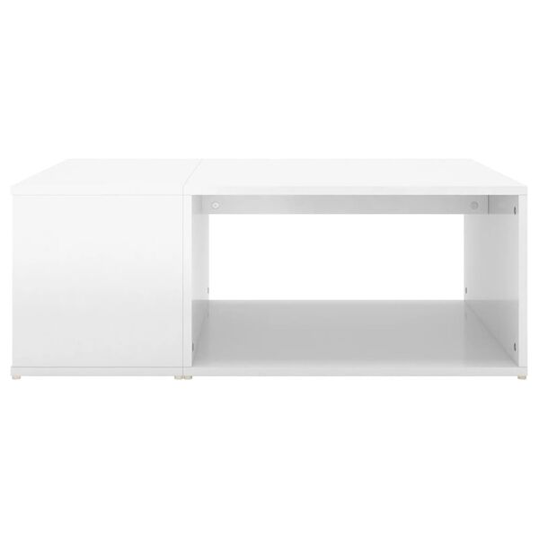 vidaXL Salontafel 90x67x33 cm bewerkt hout hoogglans wit