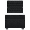 vidaXL Boxspring met matras fluweel zwart 90x200 cm