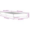 vidaXL Bedframe bewerkt hout wit 90x190 cm