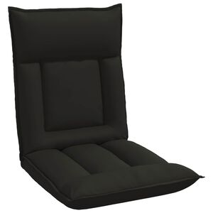 vidaXL Verstelbare vlo stoelen Zwart Kunstleer