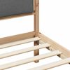 vidaXL Bedframe Donkergrijs 140 x 190 cm Massief grenenhout