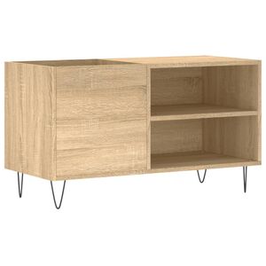 vidaXL Platenkast 85x38x48 cm bewerkt hout sonoma eikenkleurig