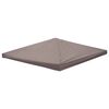 vidaXL Paviljoenhoes Taupe 300 x 300 cm Polyester en staal