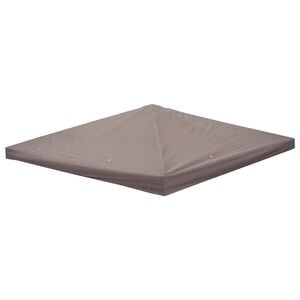 vidaXL Paviljoenhoes Taupe 300 x 300 cm Polyester en staal