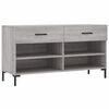 vidaXL Schoenenbank 102x35x55 cm bewerkt hout grijs sonoma eikenkleur