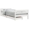 vidaXL Kinderbedframe met lades 90x190 cm massief grenenhout wit