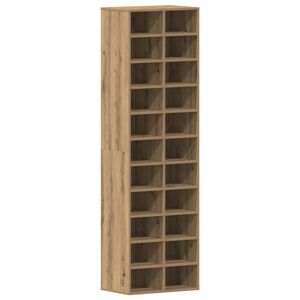 vidaXL Schoenenkast 54x34x183 cm spaanplaat ambachtelijk eikenkleurig