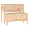 vidaXL Plantenbak 84,5x84x75 cm massief grenenhout