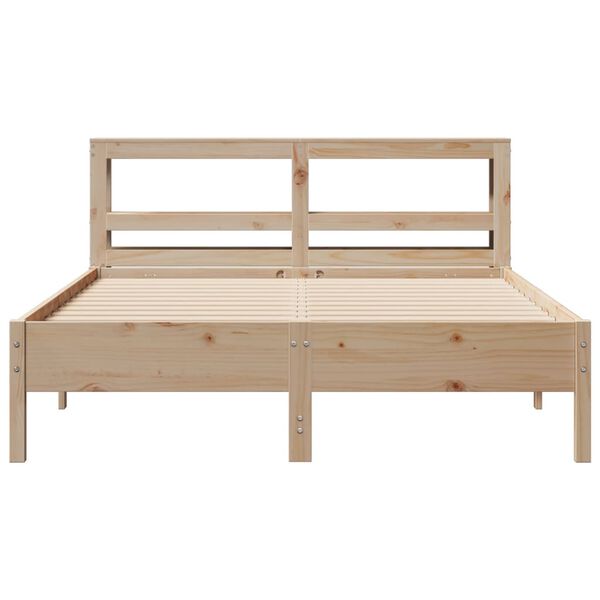 vidaXL Bedframe zonder matras massief grenenhout 140x200 cm