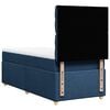 vidaXL Boxspring met matras stof blauw 80x200 cm