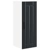 vidaXL Wandkast LUCCA Zwart 30 x 31 x 80 cm Bewerkt hout
