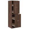 vidaXL Apothekerskast 40x41x144,5 cm bewerkt hout bruin eikenkleurig