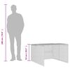 vidaXL Garage voor robotmaaier 86x90x52/57 cm poly rattan beige