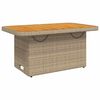 vidaXL 3-delige Loungeset met kussens poly rattan beige