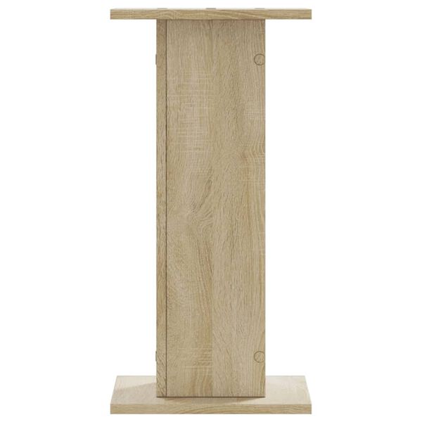 vidaXL Speakerstandaards 2 st 30x30x60 cm bewerkt hout sonoma eiken