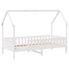 vidaXL Bedhuis wit massief grenenhout 80x200 cm