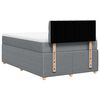 vidaXL Boxspring met matras stof lichtgrijs 120x190 cm