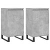 vidaXL Dressoirs 2 st 40x35x70 cm bewerkt hout betongrijs