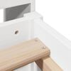 vidaXL Bed met boekenkast zonder matras grenenhout wit 75x190 cm