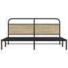 vidaXL Bedframe zonder matras metaal sonoma eikenkleurig 193x203 cm