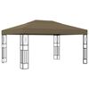 vidaXL Prieel 3x4 m stof taupe