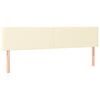 vidaXL Bedframe zonder matras 120x190 cm kunstleer cr&egrave;me