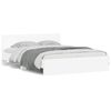 vidaXL Bedframe met hoofdeinde wit 140x200 cm