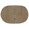 vidaXL Vloerkleden Ovaal Grijs 205 x 305 cm Jute