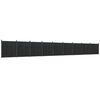 vidaXL Schuttingpaneel 1564x186 cm HKC grijs