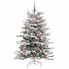 vidaXL Kunstmatige Inklapbare Kerstboom Wit 150 cm PE en PVC