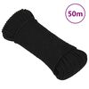 vidaXL Werktouw 3 mm 50 m polyester zwart