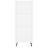 vidaXL Hoge kast 34,5x34x180 cm bewerkt hout wit