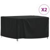 vidaXL Tuinmeubelhoezen 2 st 125x125x74 cm 420D oxford stof