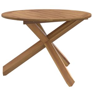 vidaXL Tuintafel &Oslash;109x74 cm massief teakhout
