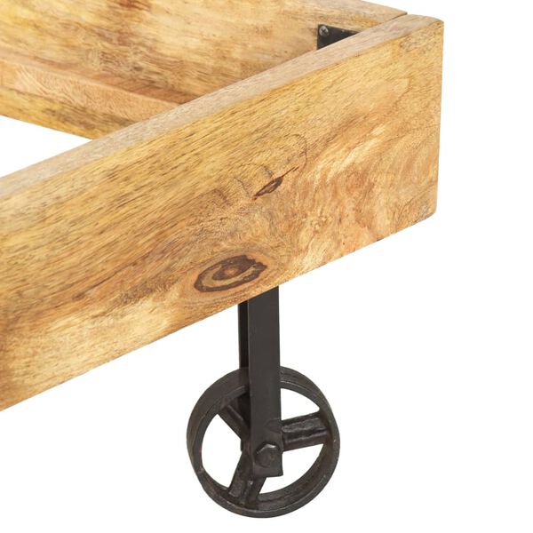 vidaXL Bedframe massief mangohout 160x200 cm