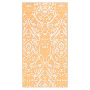 vidaXL Buitenkleed ARAKIL 160x230 cm PP oranje en wit